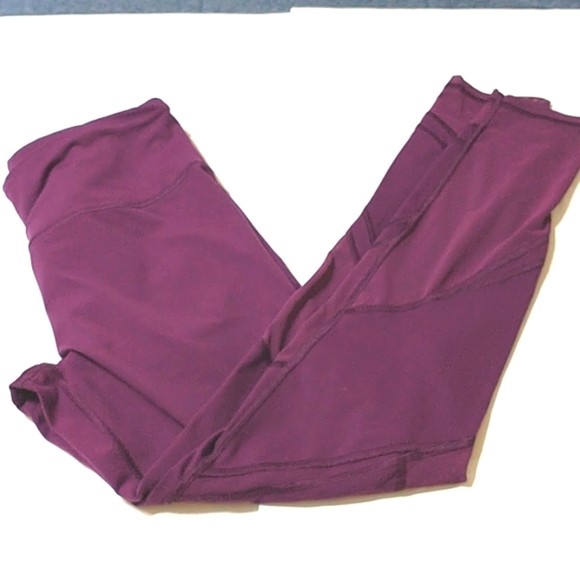 Victoria's Secret VSX SPORT burgundy leggings size M - Picture 1 of 9